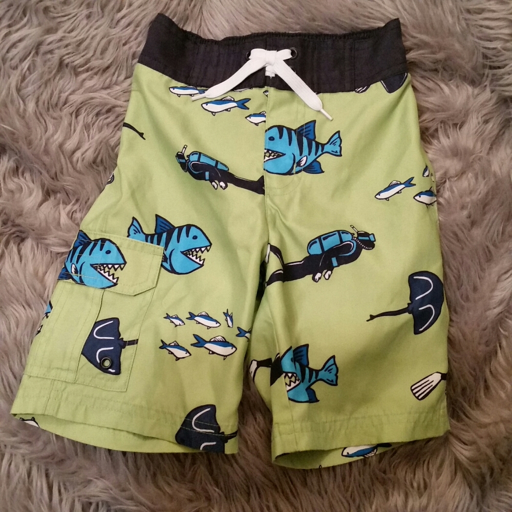 Gymboree swim trunks, 4